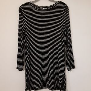 Old Navy Black Striped Dress